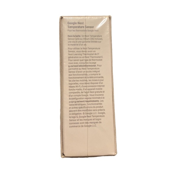 Google nest temperature sensor, brand new in box, $29 - Picture 2 of 4